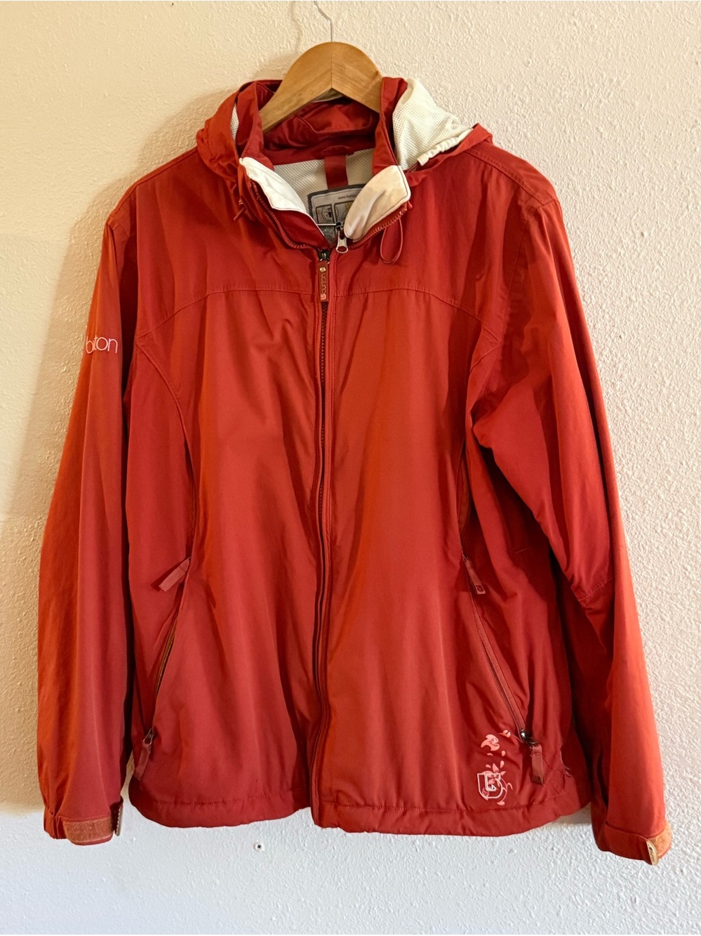 Burton womens pumpkin rust light jacket size L